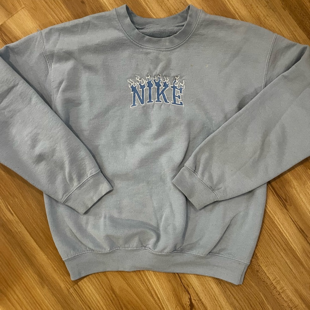 Nike Women's Gray Crewneck Sweater